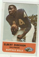 Elbert Dubenion #14 Football Cards 1962 Fleer Prices