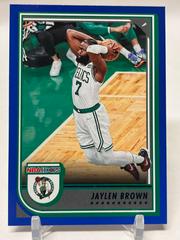 Jaylen Brown [Blue] Basketball Cards 2022 Panini Hoops Prices