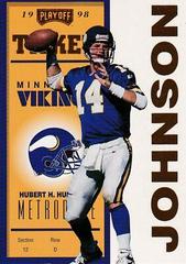 Brad Johnson [Gold] #45 Football Cards 1998 Playoff Contenders Ticket Prices