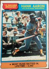 Hank Aaron Baseball Cards 1976 O Pee Chee Prices