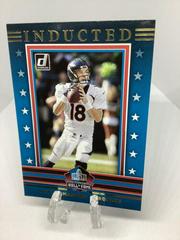 Peyton Manning #11 Football Cards 2021 Panini Donruss Inducted Prices