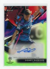Sidney Raebiger [Green] #BA-SR Soccer Cards 2021 Topps Finest UEFA Champions League Autographs Prices