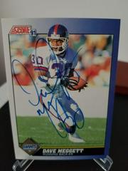 Dave Meggett #110 Football Cards 1991 Score Prices