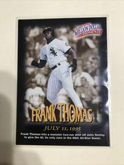 Frank Thomas #32 Baseball Cards 1997 Fleer Million Dollar Moments Prices