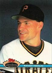 Randy Tomlin #178 Baseball Cards 1991 Stadium Club Prices
