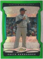 Felix Hernandez [Green Refractor] #116 Baseball Cards 2009 Finest Prices