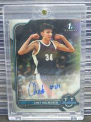 Chet Holmgren [Yellow Refractor] #BCPA-CH Basketball Cards 2021 Bowman University Chrome Autographs Prices