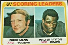 E.Mann, W.Payton [Scoring Leaders] Football Cards 1978 Topps Prices