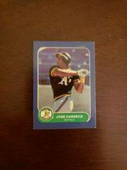 Jose Canseco #87 Baseball Cards 1986 Fleer Mini Prices