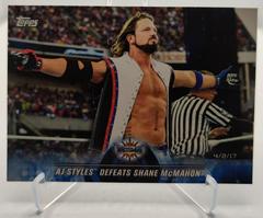 AJ Styles Defeats Shane McMahon #79 Wrestling Cards 2018 Topps WWE Road To Wrestlemania Prices