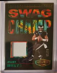 Jalen Hurts [Green] #SC-JHU Football Cards 2023 Panini Plates and Patches Swag Champ Prices