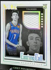 Chet Holmgren #CCM-CHG Basketball Cards 2022 Panini Noir Casting Call Memorabilia Prices