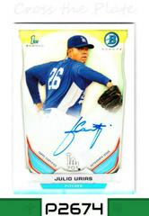 Julio Urias [Refractor] Baseball Cards 2014 Bowman Chrome Autograph Prospects Prices