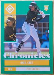 Oneil Cruz [Green] Baseball Cards 2022 Panini Chronicles Prices