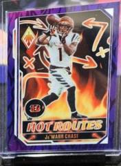Ja'Marr Chase [Purple] #HR-11 Football Cards 2022 Panini Phoenix Hot Routes Prices