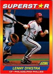 Lenny Dykstra #86 Baseball Cards 1992 Score Superstars Prices
