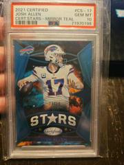 Josh Allen [Teal] Football Cards 2021 Panini Certified Stars Prices