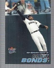 Barry Bonds #182 Baseball Cards 2001 Ultra Prices