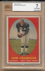 Don Chandler #54 Football Cards 1958 Topps Prices