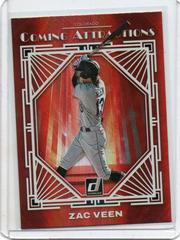 Zac Veen Baseball Cards 2023 Panini Donruss Coming Attractions Prices
