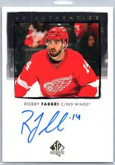 Robby Fabbri Hockey Cards 2022 SP Authentic UD Autographs Prices