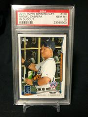 Miguel Cabrera [In Dugout] Baseball Cards 2014 Topps Opening Day Prices
