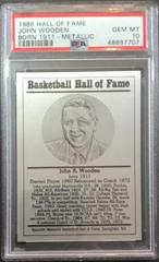 John Wooden Basketball Cards 1986 Hall of Fame Metallic Prices