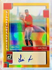 Luis Frias [Gold] #SS-LF Baseball Cards 2022 Panini Donruss Signature Series Prices