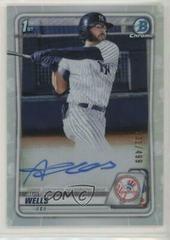 Austin Wells [Refractor] Baseball Cards 2020 Bowman Draft Picks Chrome Autographs Prices