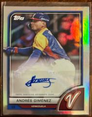 Andres Gimenez Baseball Cards 2023 Topps World Classic Autographs Prices