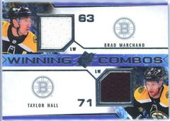 Brad Marchand, Taylor Hall Hockey Cards 2021 SPx Winning Combos Prices