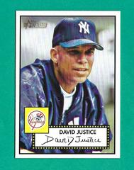 David Justice [Black Back] #14 Baseball Cards 2001 Topps Heritage Prices