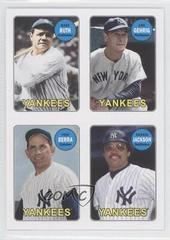 Babe Ruth, Lou Gehrig, Reggie Jackson, Yogi Berra #RGBJ Baseball Cards 2013 Topps Archives 1969 4 in 1 Stickers Prices