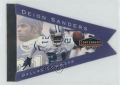 Deion Sanders [Blue] #22 Football Cards 1998 Playoff Contenders Pennants Prices