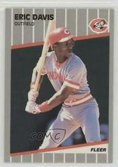 Eric Davis #158 Baseball Cards 1989 Fleer Glossy Prices