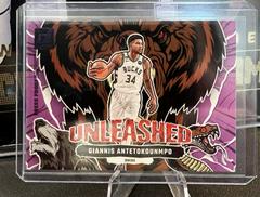 Giannis Antetokounmpo [Purple] #8 Basketball Cards 2023 Panini Donruss Unleashed Prices