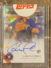 Carlos Correa [Atomic Refractor] #CC Baseball Cards 2015 Bowman's Best of Autographs Prices