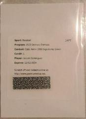 Jasson Dominguez [Green] #1990-JD Baseball Cards 2023 Panini Donruss Optic Retro 1990 Signatures Prices