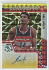Isaiah Todd [Choice Red Yellow] #RAM-ITD Basketball Cards 2021 Panini Mosaic Rookie Autographs Prices