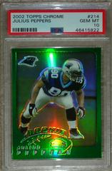 Julius Peppers Football Cards 2002 Topps Chrome Prices