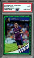 Lionel Messi [Press Proof Green] Soccer Cards 2018 Panini Donruss Prices