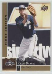 Ryan Braun #346 Baseball Cards 2009 Upper Deck First Edition Prices