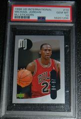Michael Jordan #10 Basketball Cards 1998 Upper Deck International MJ Stickers Prices