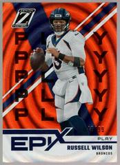 Russell Wilson Football Cards 2022 Panini Zenith Epix Orange Play Prices
