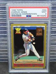 Andrew Jones [Minted in Cooperstown] #334 Baseball Cards 1998 Topps Prices