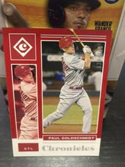 Paul Goldschmidt [Red] #4 Baseball Cards 2021 Panini Chronicles Prices