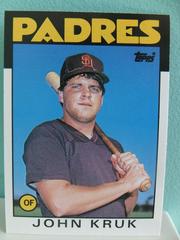 John Kruk #56T Baseball Cards 1986 Topps Traded Prices