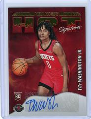 TyTy Washington Jr. #HSR-TYW Basketball Cards 2022 Panini Hoops Hot Signatures Rookies Prices