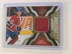Cole Caufield [Gold Spectrum] #RJ-CC Hockey Cards 2021 SPx Rookie Jersey Prices