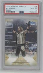 AJ Styles [Gold] Wrestling Cards 2020 Topps WWE Undisputed Prices
